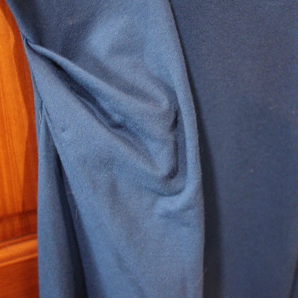 Diane Von Furstenberg Gabi Knit Suiting Blue Dress 12 - Picture 7 of 16